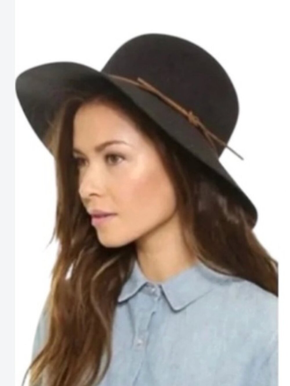 100% Wool Phenix Hat Round Brim Sun Hat Leather Strap Never Used